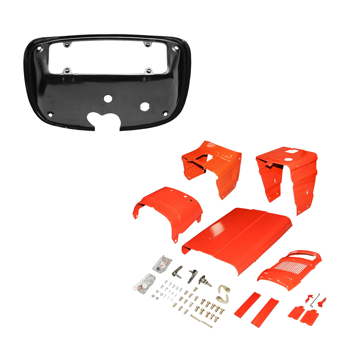 Complete hood Fiat U-445 /set (4-cylinder engine) with dashboard support